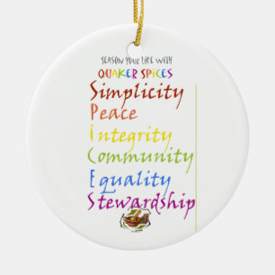 Quaker Specices Keramisch Ornament