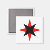 Quaker Star Magneet (Voorkant / Achterkant)