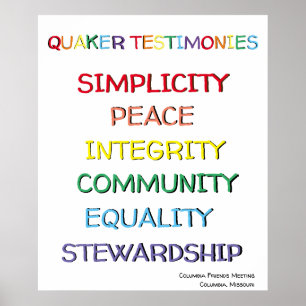 Quaker Testimonies Poster Aangepast