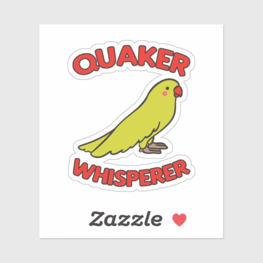 Quaker Whisperer Parrot Sticker (Vel)