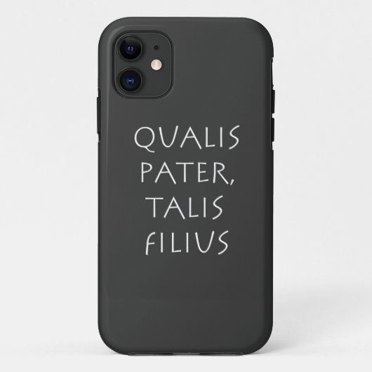 Qualis pater talis filius Case-Mate iPhone case (Achterkant)