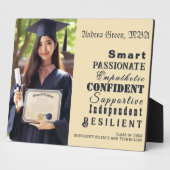 Qualités des grandes femmes, Plaque Photo Graduate (Côté)