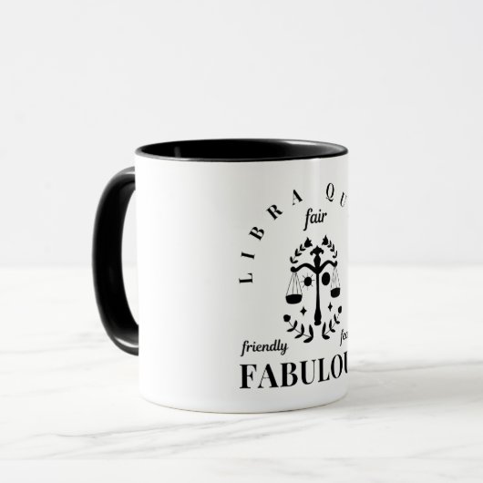 Qualités d'une libra Queen Mug (Devant gauche)