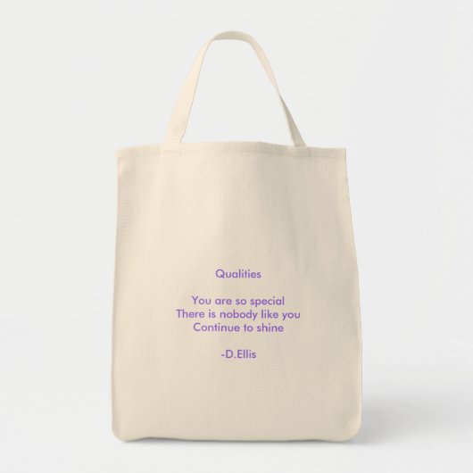 Qualities Haiku Tas (Voorkant)