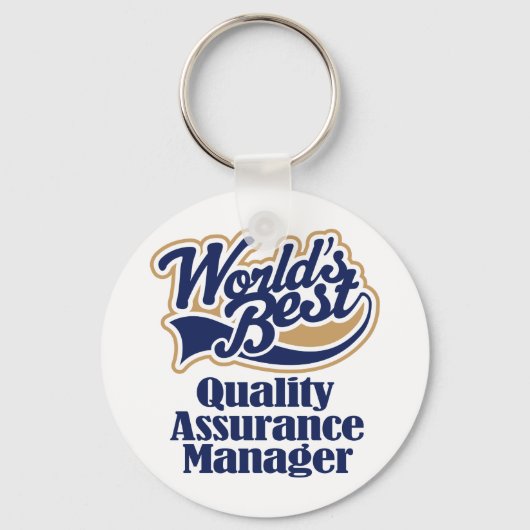 Quality Assurance Manager Gift Sleutelhanger (Voorkant)