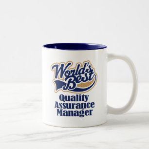 Quality Assurance Manager Gift Tweekleurige Koffiemok