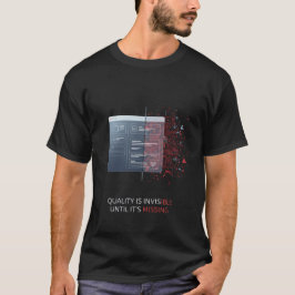 Quality Is Invisible Until It’s Missing Software T-shirt