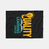 Quality Learning Center Funny School Quote  Fleece Deken (Voorkant (Horizontaal))