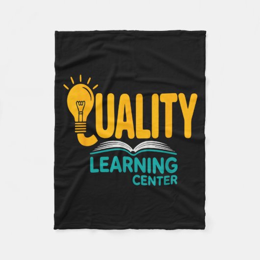 Quality Learning Center Funny School Quote  Fleece Deken (Voorkant)