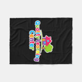 Quality Learning Center School Quote  Fleece Deken (Voorkant (Horizontaal))