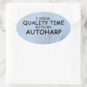 Quality Time Autoharp Oval Sticker (Tas)