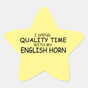 Quality Time English Horn Star Sticker