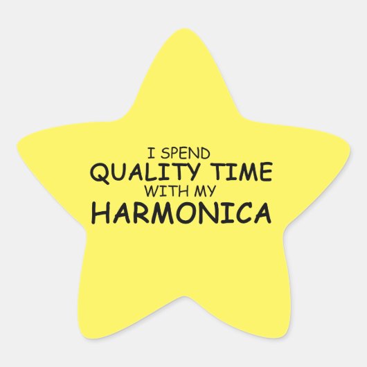 Quality Time Harmonica Star Sticker (Voorkant)