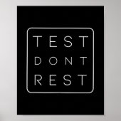 Quality Urance Software Tester Qa Engineer Geeks F Poster (Voorkant)