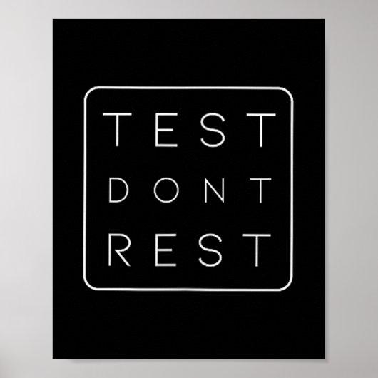 Quality Urance Software Tester Qa Engineer Geeks F Poster (Voorkant)