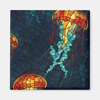 Quallen-Mosaik Magnet Magneet