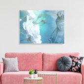 Quan Yin, 24 inch x 18 inch - MEDIUM Canvas Afdruk (Insitu (Woonkamer))