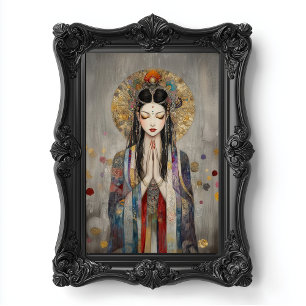 Quan Yin: Boeddhistische Godin Art Nouveau Poster