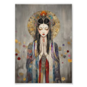 Quan Yin: Buddhist Goddess Art Nouveau Poster (Devant)