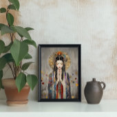 Quan Yin: Buddhist Goddess Art Nouveau Poster