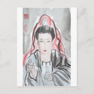 Quan Yin Goddess of Compassion Briefkaart