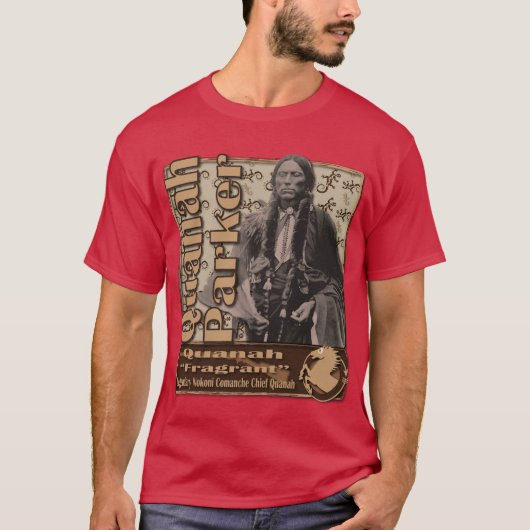 Quanah Parker Nokoni Comanche Leader T-shirt (Voorkant)