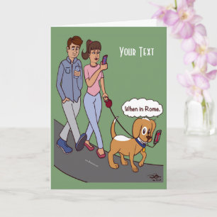 Quand À Rome Plier Carte De Voeux