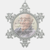 Quand Demain Commence Sans Moi Ornement Flocon De  (Devant)