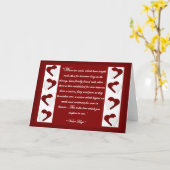 Quand deux âmes… Carte de voeux de citation de (Fleur jaune)