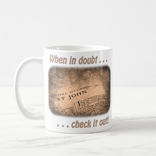 Quand en doute ... Check it Out - Mug (Gauche)
