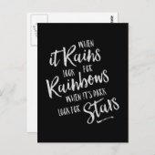 Quand il pleut - Carte Inspiration (Devant / Derrière)