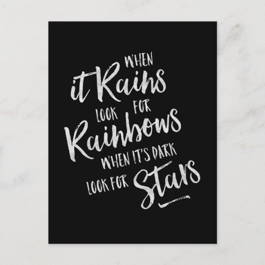 Quand il pleut - Carte Inspiration (Devant)