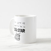 Quand j'ai grandi Rock Star café Mug (Devant gauche)