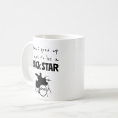 Quand j'ai grandi Rock Star café Mug (Devant gauche)