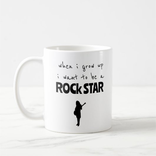 Quand j'ai grandi Rock Star café Mug (Gauche)