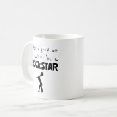 Quand j'ai grandi Rock Star café Mug (Devant gauche)