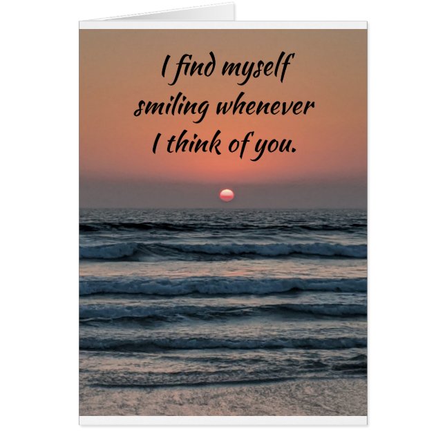 **QUAND JE PENSE À "VOUS" JE SOURIS** AMOUR (Devant)