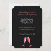 Quand Je Sips Sip We Sip Birthday Invitation (Dos)