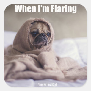 Quand je suis autocollant évasé de fibromyalgie