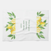 Quand la vie vous donne citrons serviette de cuisi (Horizontal)
