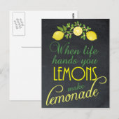 Quand la vie vous donne des citrons faire la carte (Devant / Derrière)