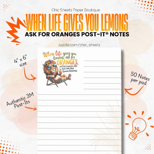 Quand la vie vous donne des citrons Post-it® Notes
