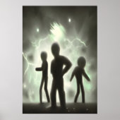 Quand l'alien vient pour vous | AI Art Poster (Devant)