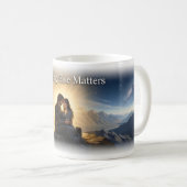 Quand l'amour devient le seul monde Mug d'art (Devant droit)