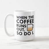 Quand Le Café Sortira De La Mug De Café (Gauche)