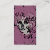 quand le ciel est gris squelette carte de visite (Devant)