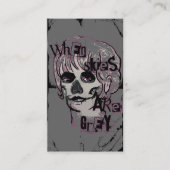 quand le ciel est gris squelette carte de visite (Devant)