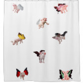 Quand Les Chiens Volent Douche Rideau (Devant)