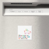 Quand Les Chiens Volent... Magnet (In Situ (Lave-vaisselle))