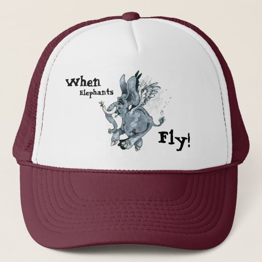 Quand les éléphants volent !~ Casquette (Devant)